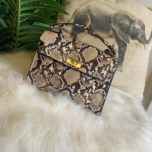 SHEIN Faux Snake Skin Handbag